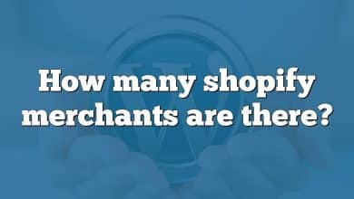 How many shopify merchants are there?