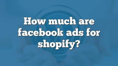 How much are facebook ads for shopify?