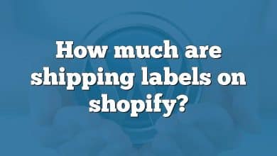 How much are shipping labels on shopify?