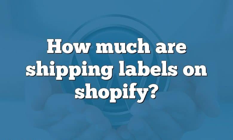 How much are shipping labels on shopify?