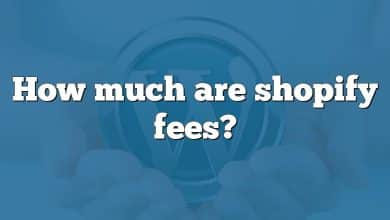 How much are shopify fees?