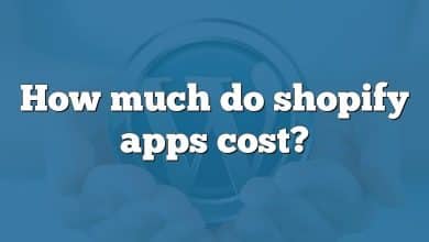 How much do shopify apps cost?