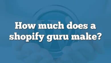 How much does a shopify guru make?