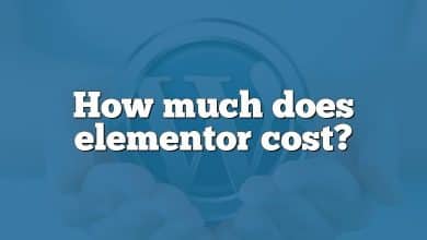 How much does elementor cost?