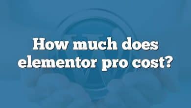 How much does elementor pro cost?