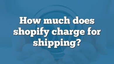 How much does shopify charge for shipping?