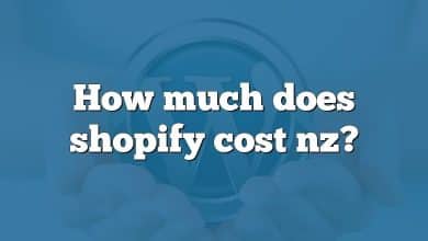 How much does shopify cost nz?