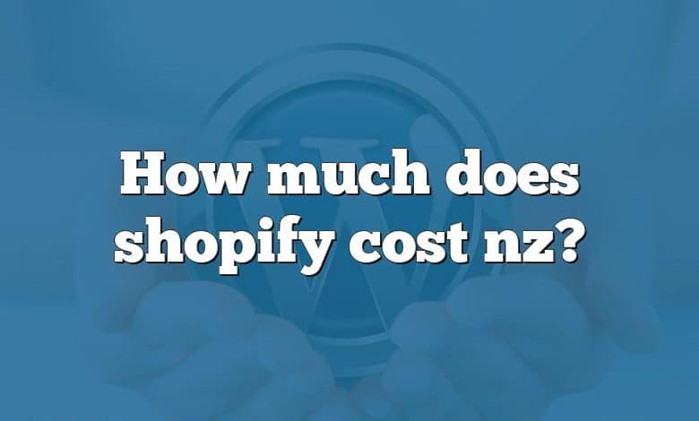 How much does shopify cost nz?