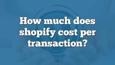 How much does shopify cost per transaction?