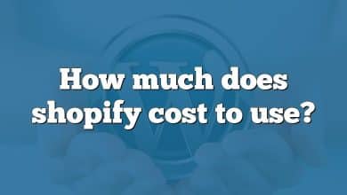 How much does shopify cost to use?