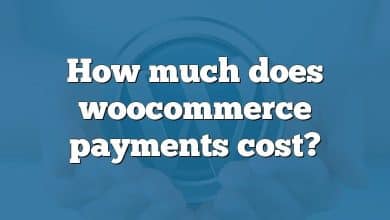 How much does woocommerce payments cost?