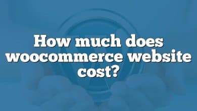 How much does woocommerce website cost?