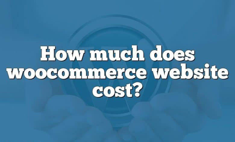 How much does woocommerce website cost?