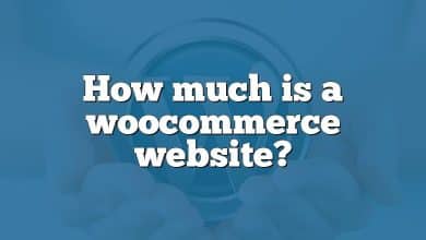 How much is a woocommerce website?