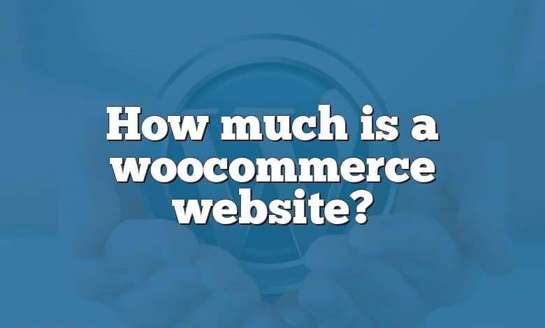 How much is a woocommerce website?