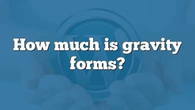 How much is gravity forms?