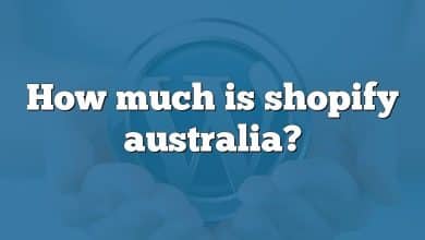 How much is shopify australia?