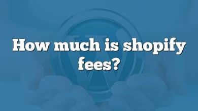 How much is shopify fees?