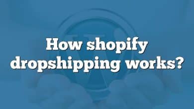 How shopify dropshipping works?