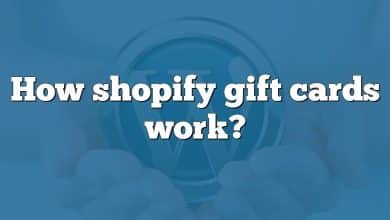 How shopify gift cards work?