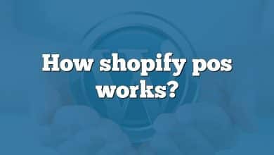 How shopify pos works?