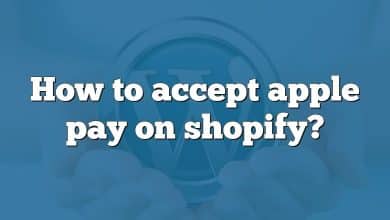 How to accept apple pay on shopify?