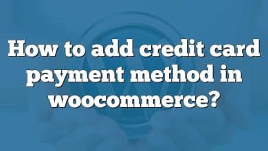 How to add credit card payment method in woocommerce?
