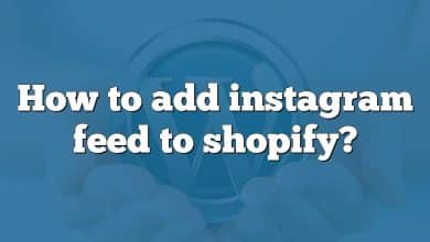 How to add instagram feed to shopify?