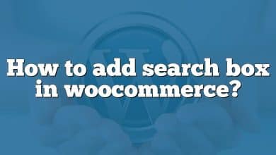 How to add search box in woocommerce?