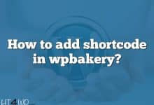 How to add shortcode in wpbakery?