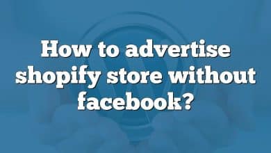 How to advertise shopify store without facebook?