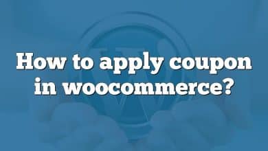 How to apply coupon in woocommerce?