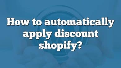 How to automatically apply discount shopify?