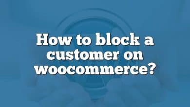 How to block a customer on woocommerce?