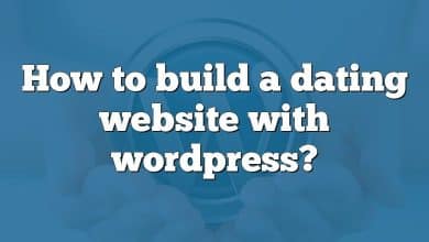 How to build a dating website with wordpress?