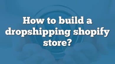 How to build a dropshipping shopify store?