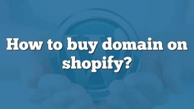 How to buy domain on shopify?