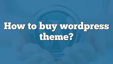 How to buy wordpress theme?