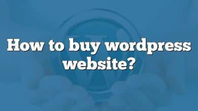 How to buy wordpress website?