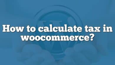 How to calculate tax in woocommerce?