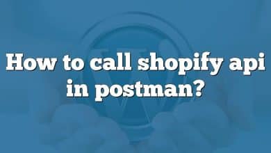 How to call shopify api in postman?