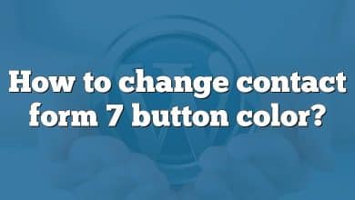 How to change contact form 7 button color?