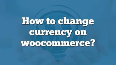 How to change currency on woocommerce?