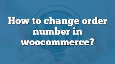 How to change order number in woocommerce?