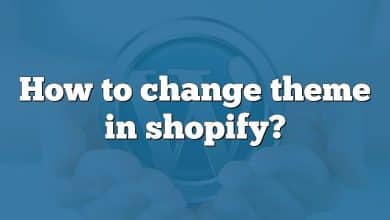 How to change theme in shopify?