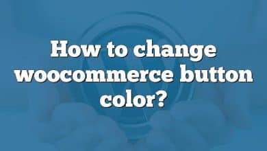 How to change woocommerce button color?