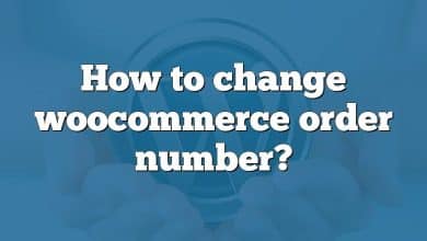 How to change woocommerce order number?