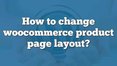 How to change woocommerce product page layout?