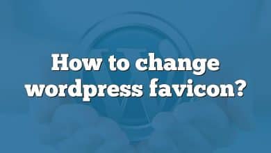 How to change wordpress favicon?