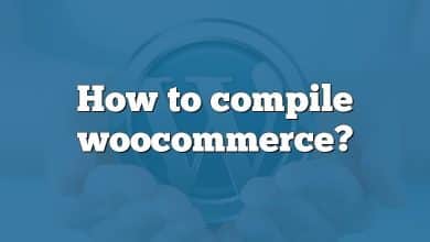 How to compile woocommerce?